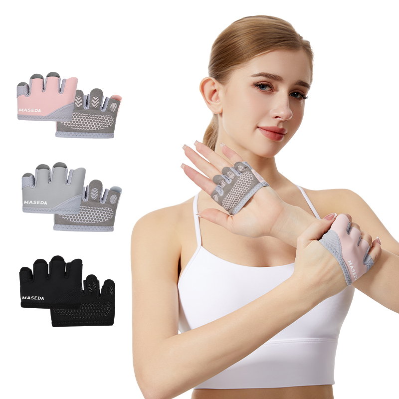 Pilates Yoga Origin - Paar Fitness-Fingerlose Handschuhe: Anti-Blasen-Sporthandschuhe für Pilates