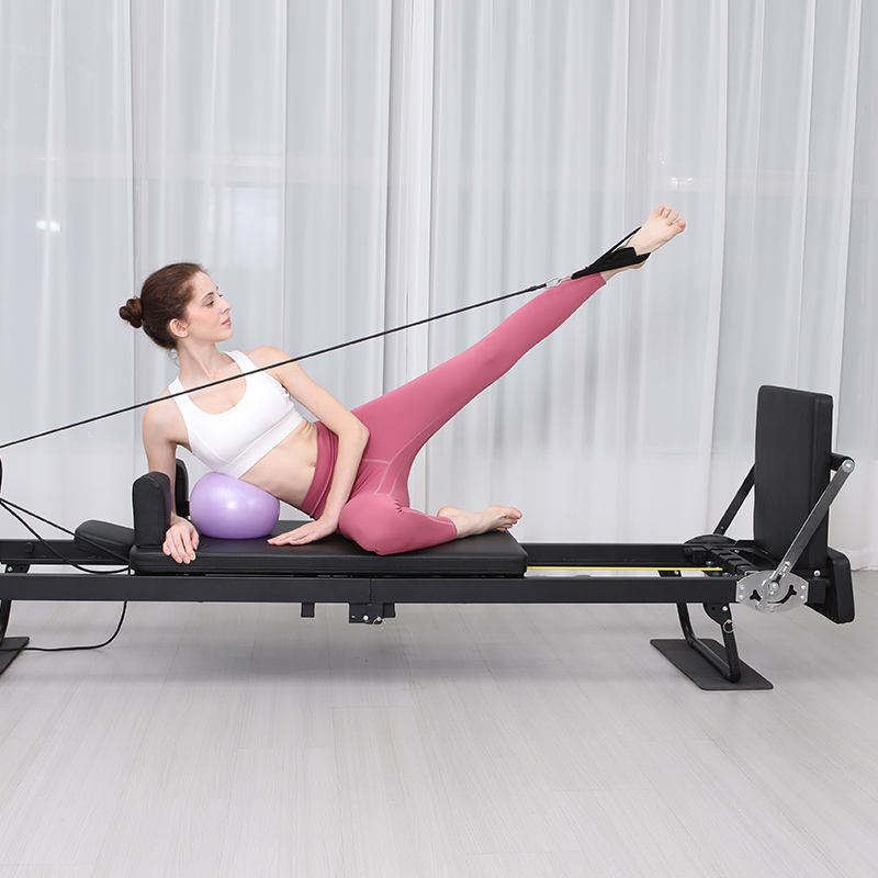 Pilates Yoga Weight Loss - Große zusammenklappbare Pilates-Reformer-Ausrüstung, Kern-Yogabett, Heimfitness, Gewichtsverlust,