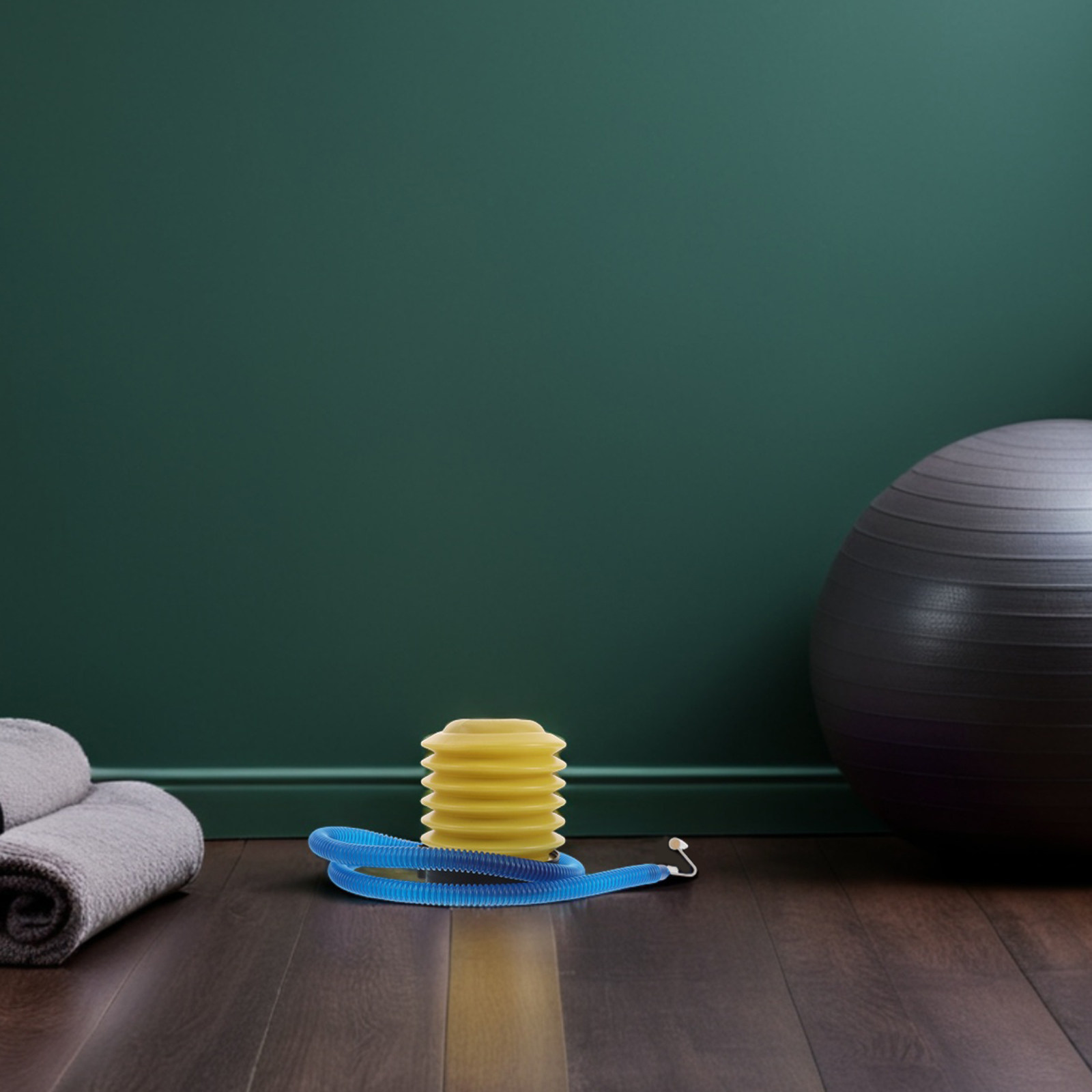 Pilates Yoga Origin - 1 Set Yoga-Ball-Pumpe, manueller Fußpumpen-Luftaufblaser mit