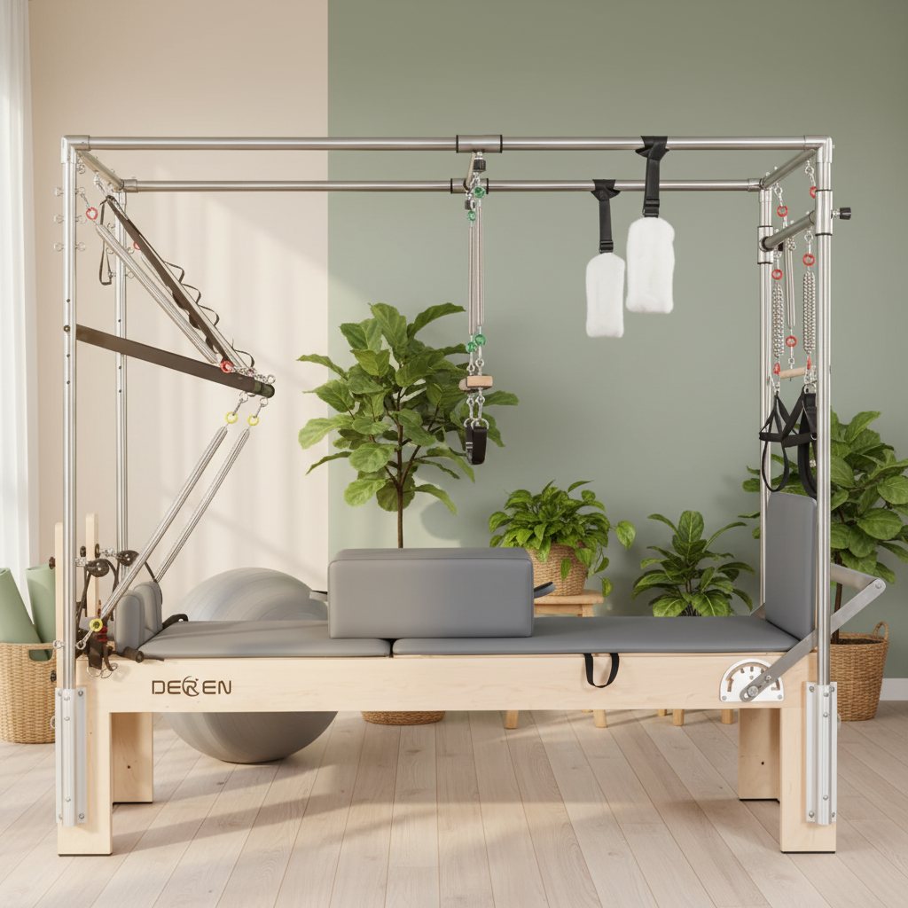 Pilates Yoga Movement - Ahornholz Drei-in-Eins Pilates Core-Bett für Effiziente