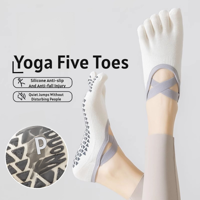Pilates Yoga Origin - Sommerliche dünne Fünf-Finger-Yoga-Socken, speziell für Indoor-Sportarten,
