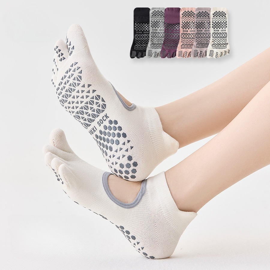 Pilates Yoga Sport - Professionelle Yoga-Socken für Damen mit Fünf
