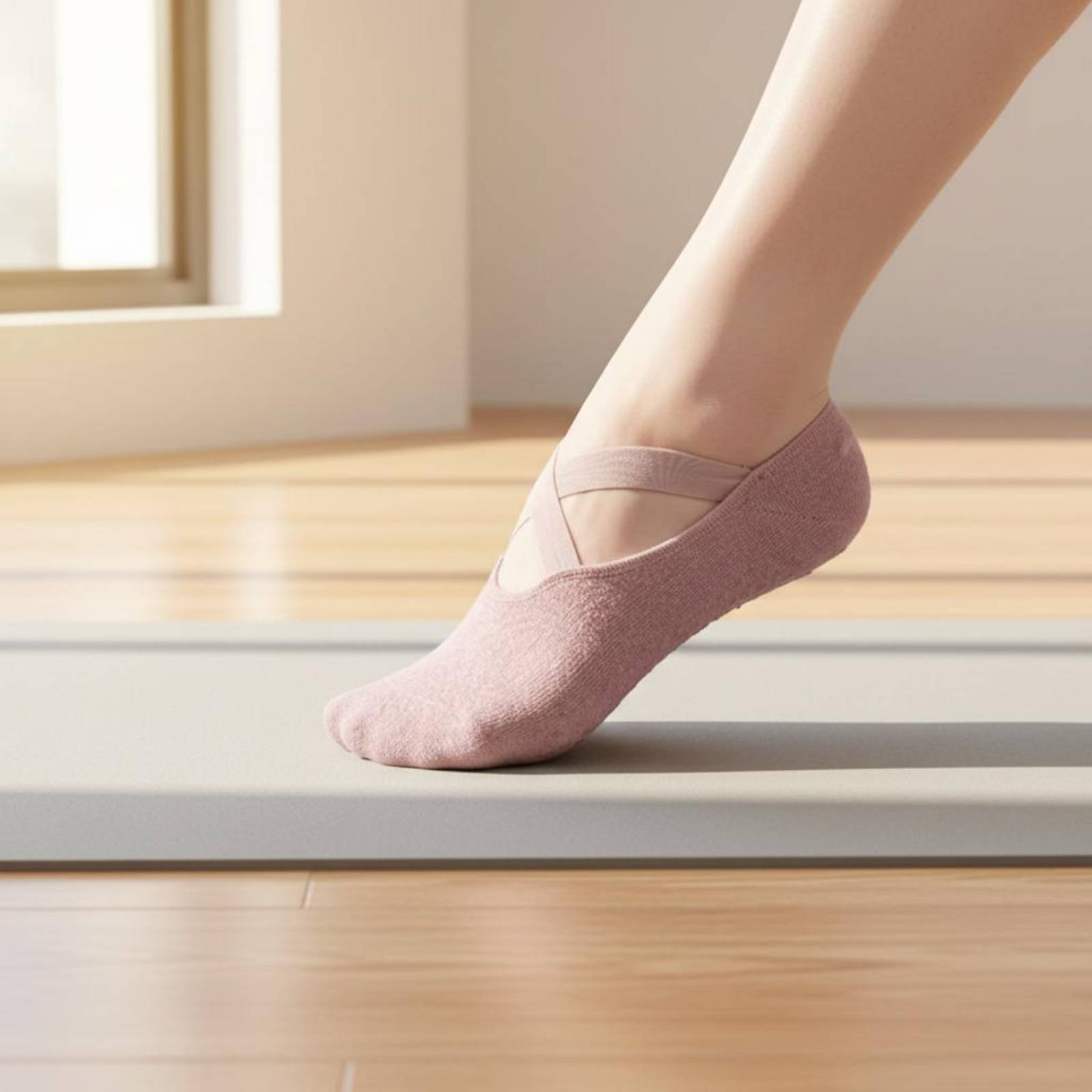 Pilates Yoga Home - Rutschfeste Fitness-Socken Atmungsaktive Anti-Rutsch-Pilates-Socken Langlebig Hygienisch