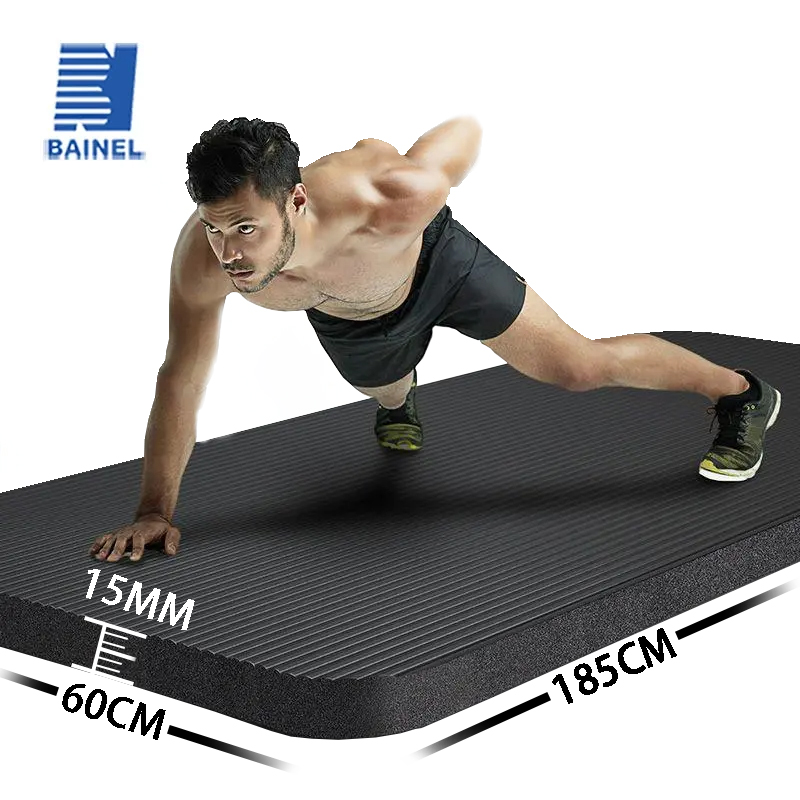 Pilates Yoga Mat - Rutschfeste, extra dicke 15-mm-Yogamatte für Männer