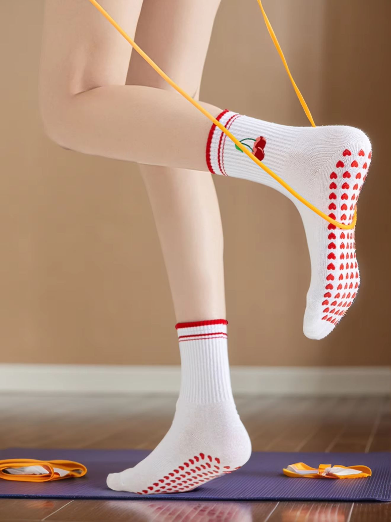 Pilates & Yoga Training Center - 1 Paar Cross-Border Professional Yoga-Socken, Baumwollsocken
