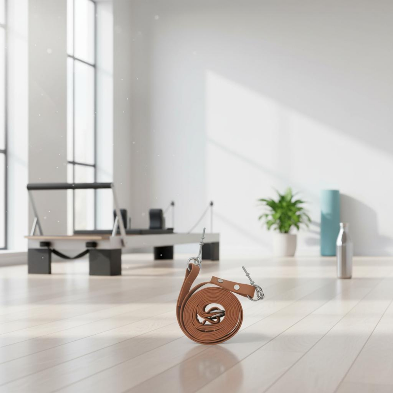Pilates & Yoga Training Center - Reformer Doppelschlaufen-Gurt Verstellbarer Pilates Doppelschlaufen-Gurt Fitnessgerät