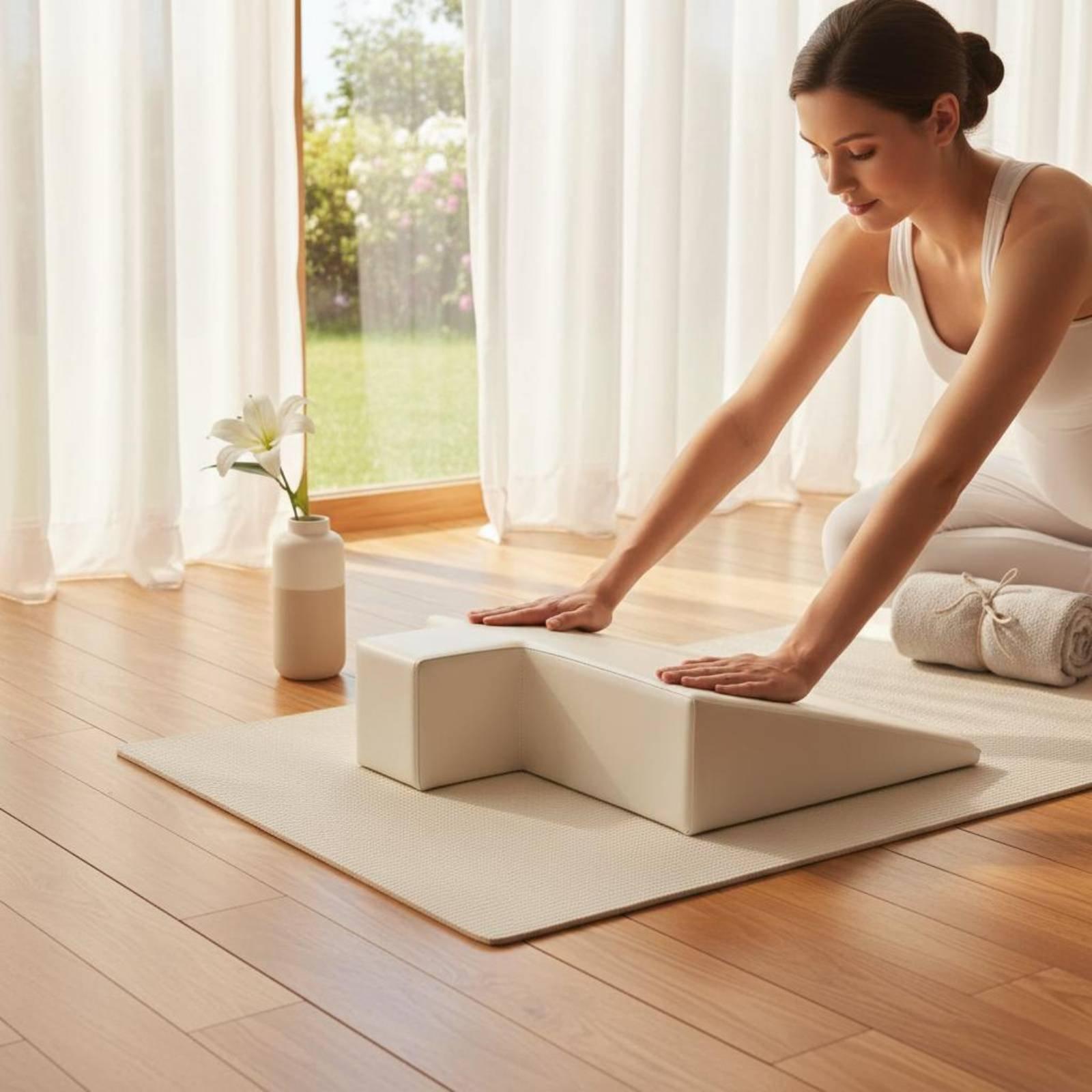Pilates & Yoga Training Center - Schwangerschafts-Stützkissen aus Dichtschaumstoff, Übungskissen, Fitness-Pilates-Zubehör für