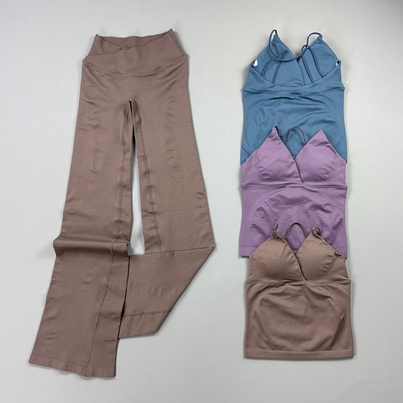 Pilates Yoga Kit - 2-teiliges Nahtloses Yoga-Workout-Set für Damen: Dünnes