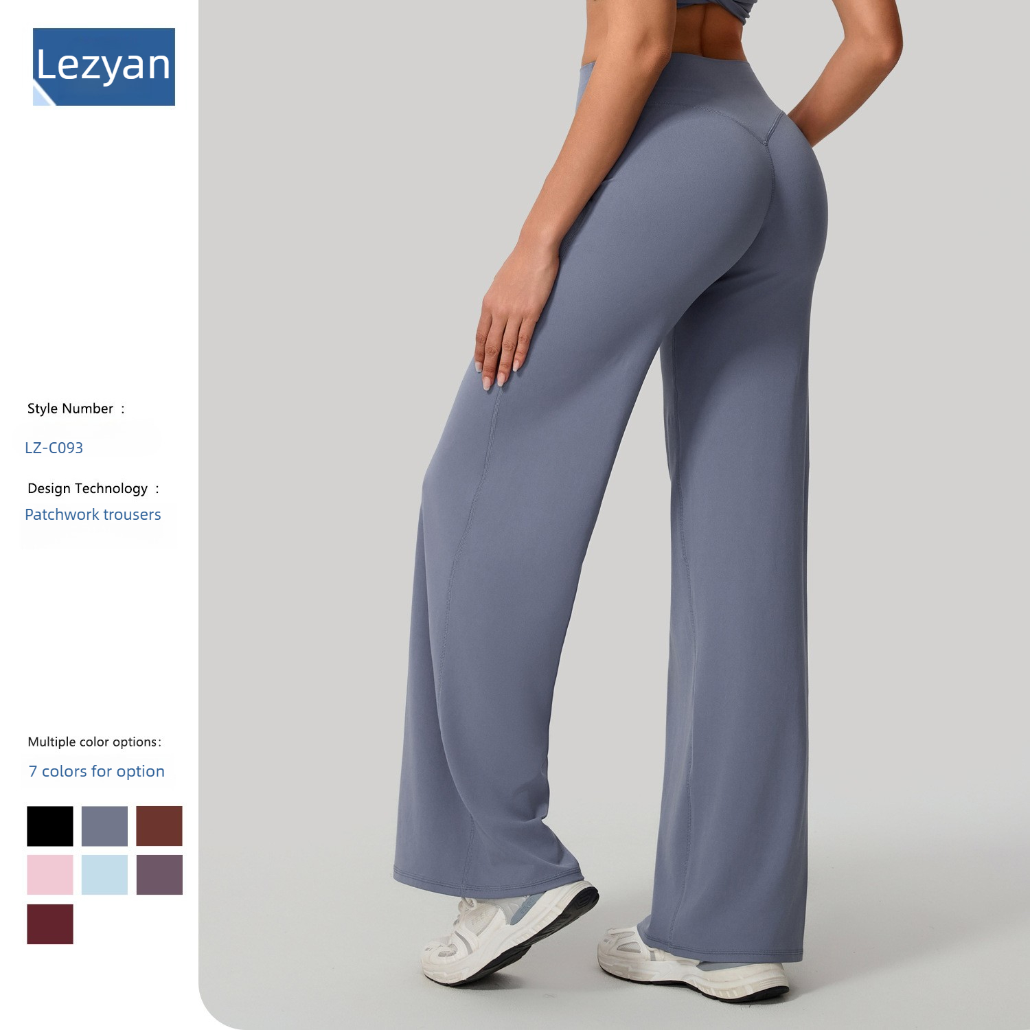 Pilates Yoga Leggings - Lezyan Lockere Weiche Yoga-Hose mit Weitem