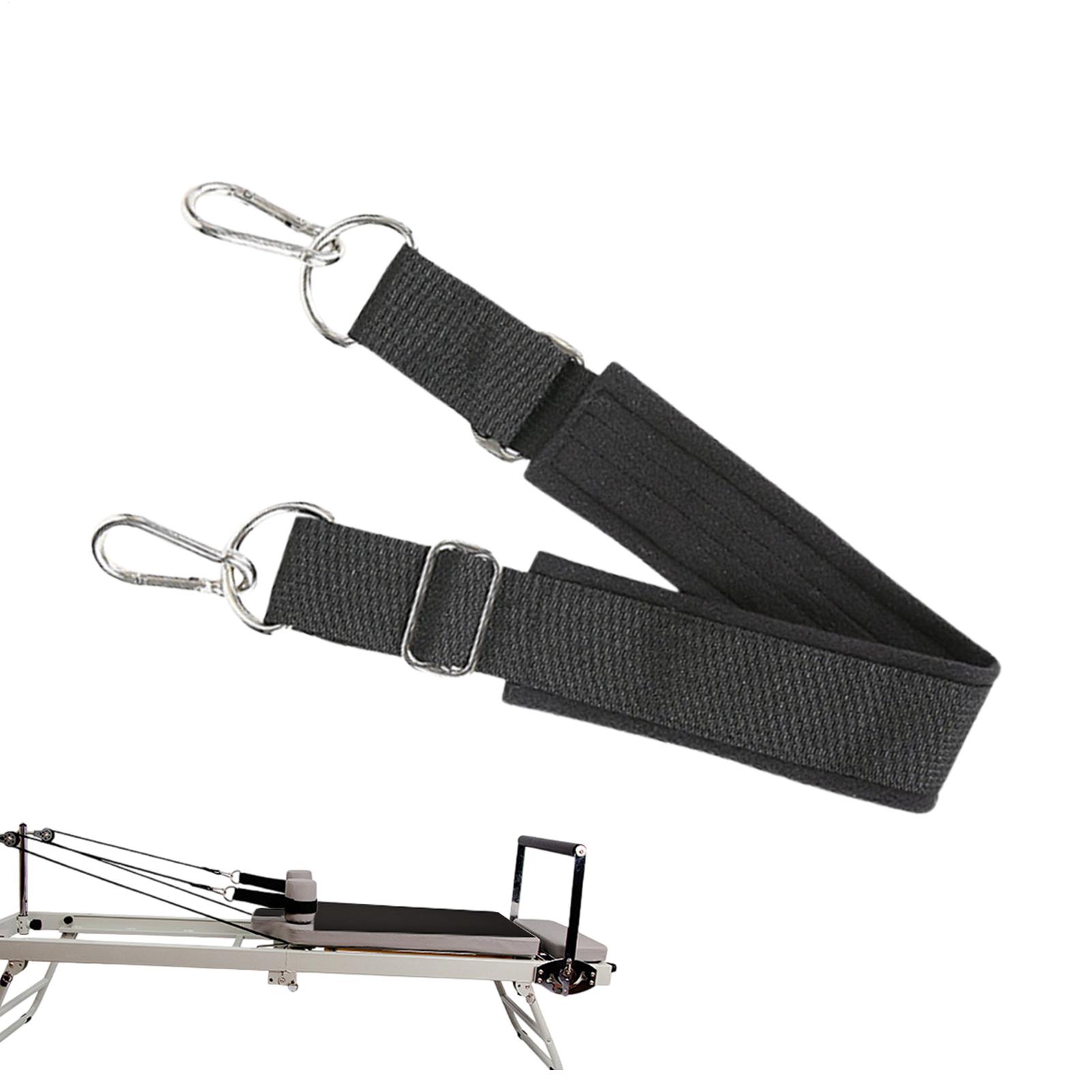 Pilates Yoga Home - Reformer-Fußgurt mit Doppelschlaufe, Verdickt, Rutschfest, Verstellbar,