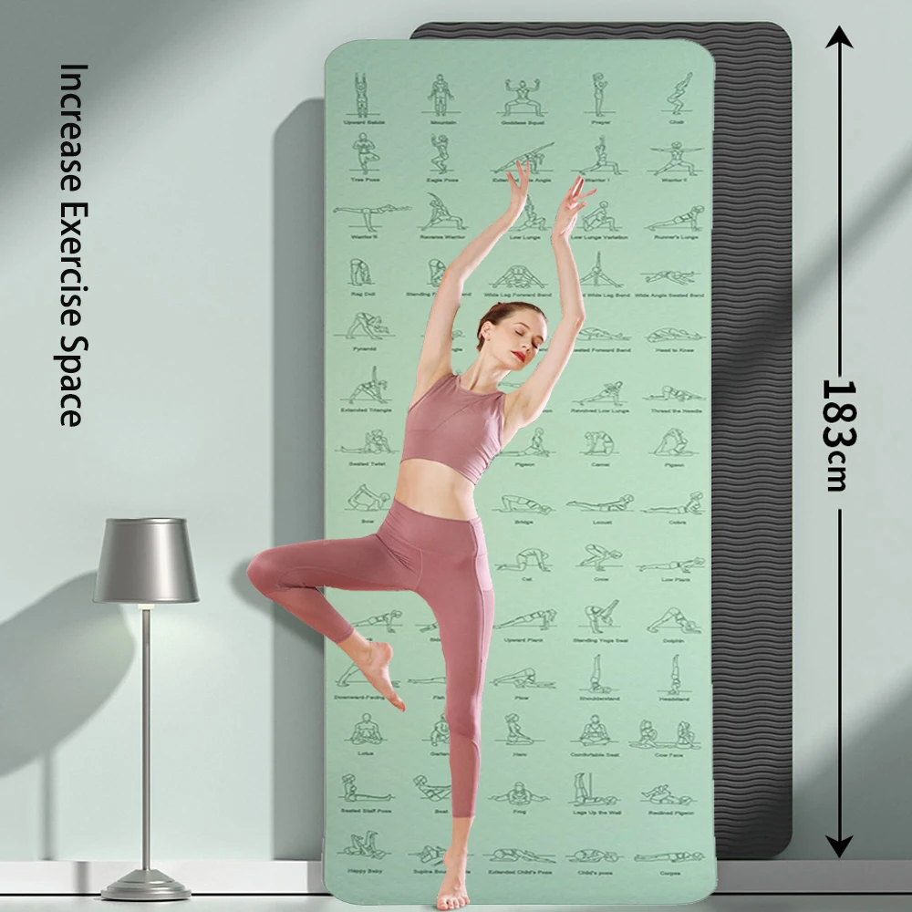 6mm Dikke Yoga Anti Slip Matte – Pilates Yoga Movement Bewertung und Preis