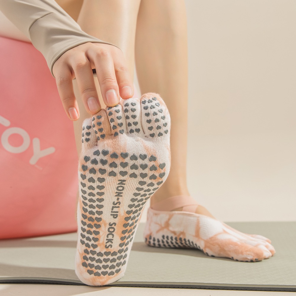 Tie-Dye Damen Fünf-Zehen-Grip- – Pilates Yoga Grip Socks Bewertung und Preis