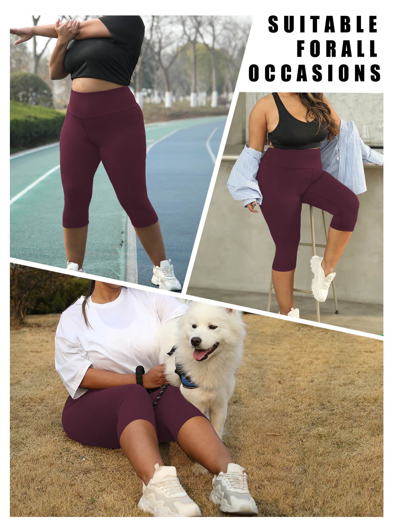 Übergröße Damen High-Waist Cap – Pilates Yoga Leggings Bewertung und Preis