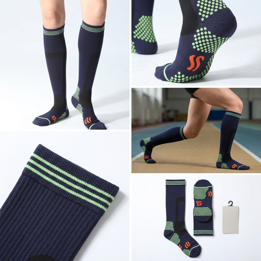 Damen Hochdruck-Fitness-Socken – Pilates Yoga Leggings Bewertung und Preis