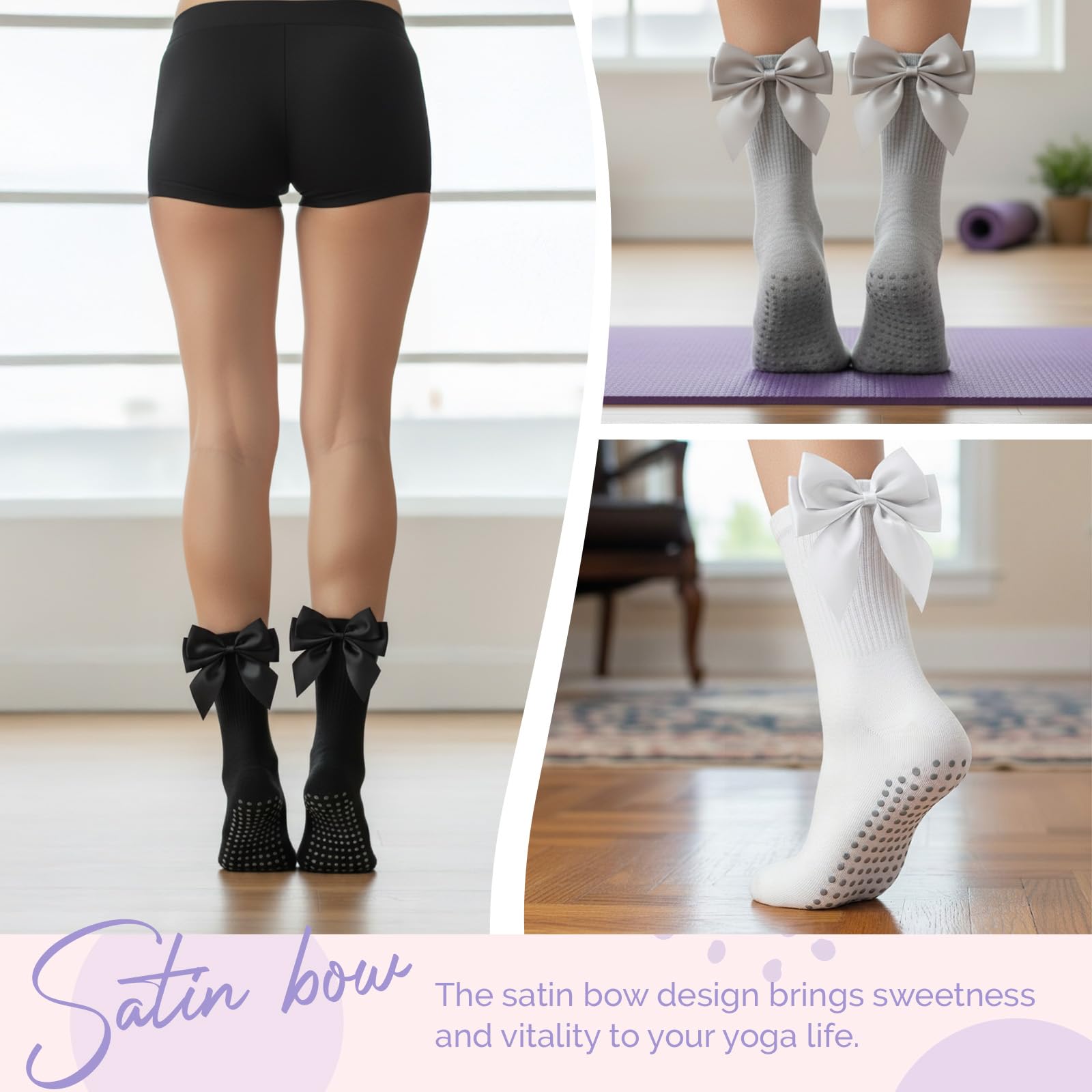 3 Paar rutschfeste Pilates-Soc – Pilates Yoga Gifts Bewertung und Preis