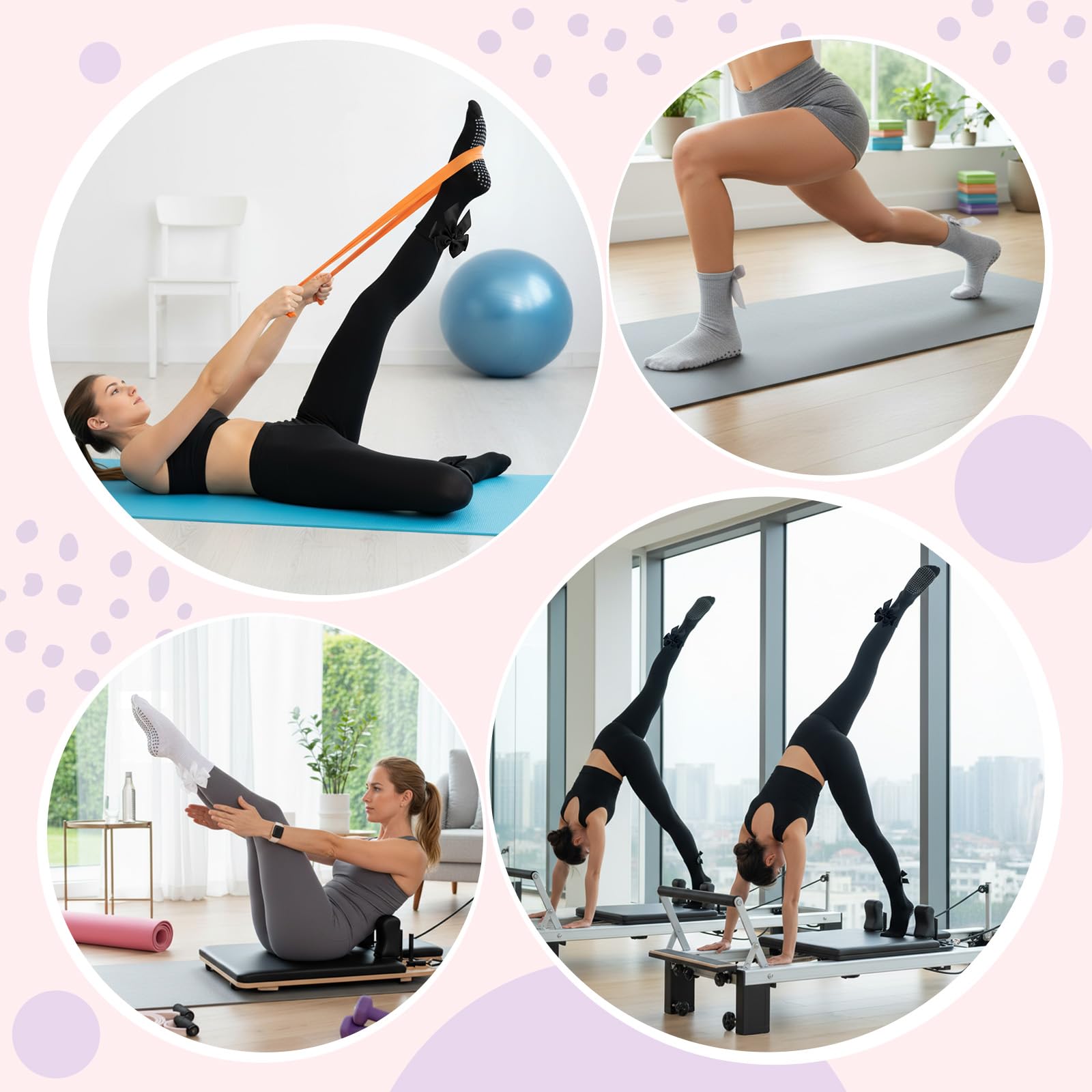 3 Paar rutschfeste Pilates-Soc – Pilates Yoga Gifts Bewertung und Preis