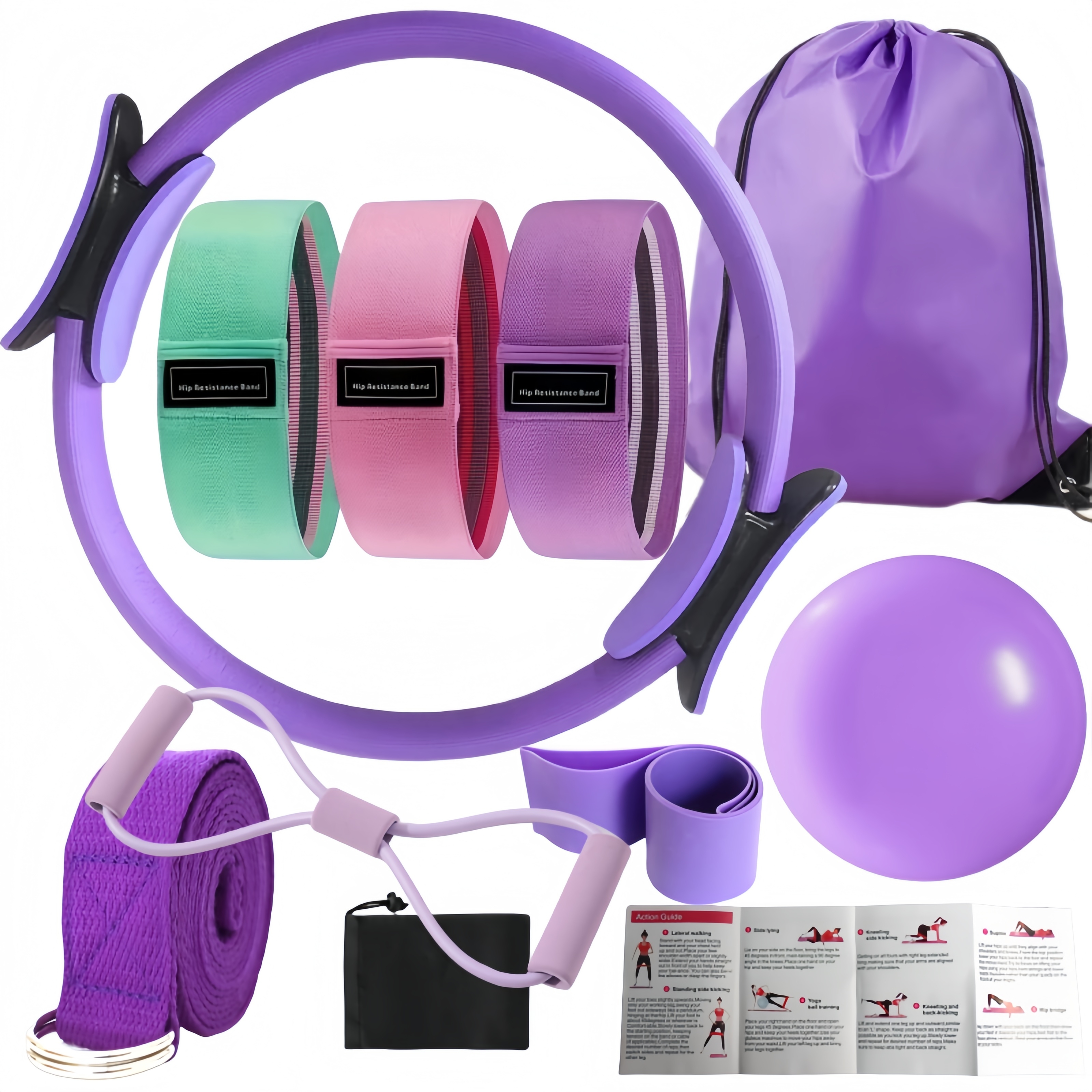 10-teiliges Pilates-Loops-Yoga – Pilates Yoga Kit Bewertung und Preis