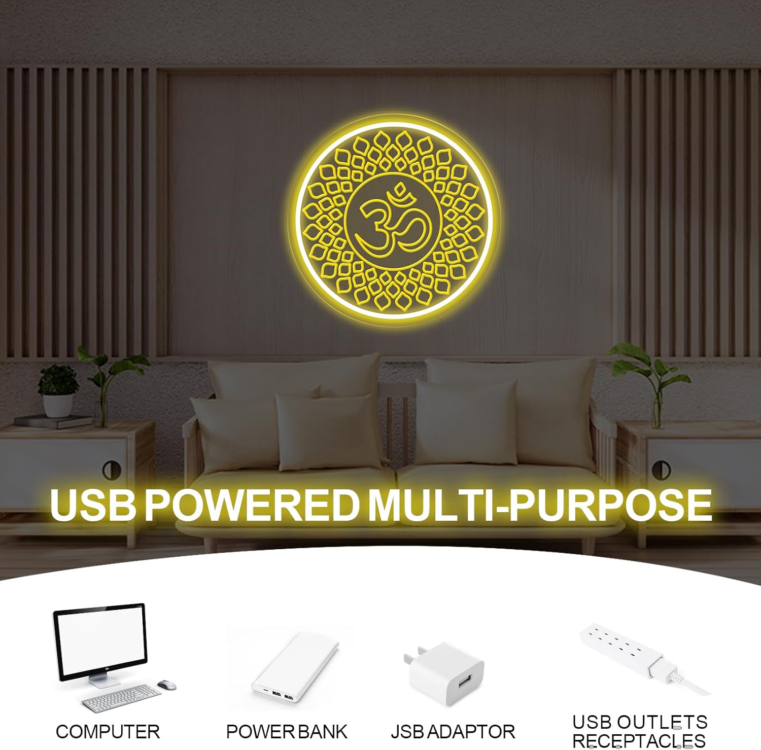 Om Buddha Neonschild USB-Betri – Pilates Yoga Gifts Bewertung und Preis