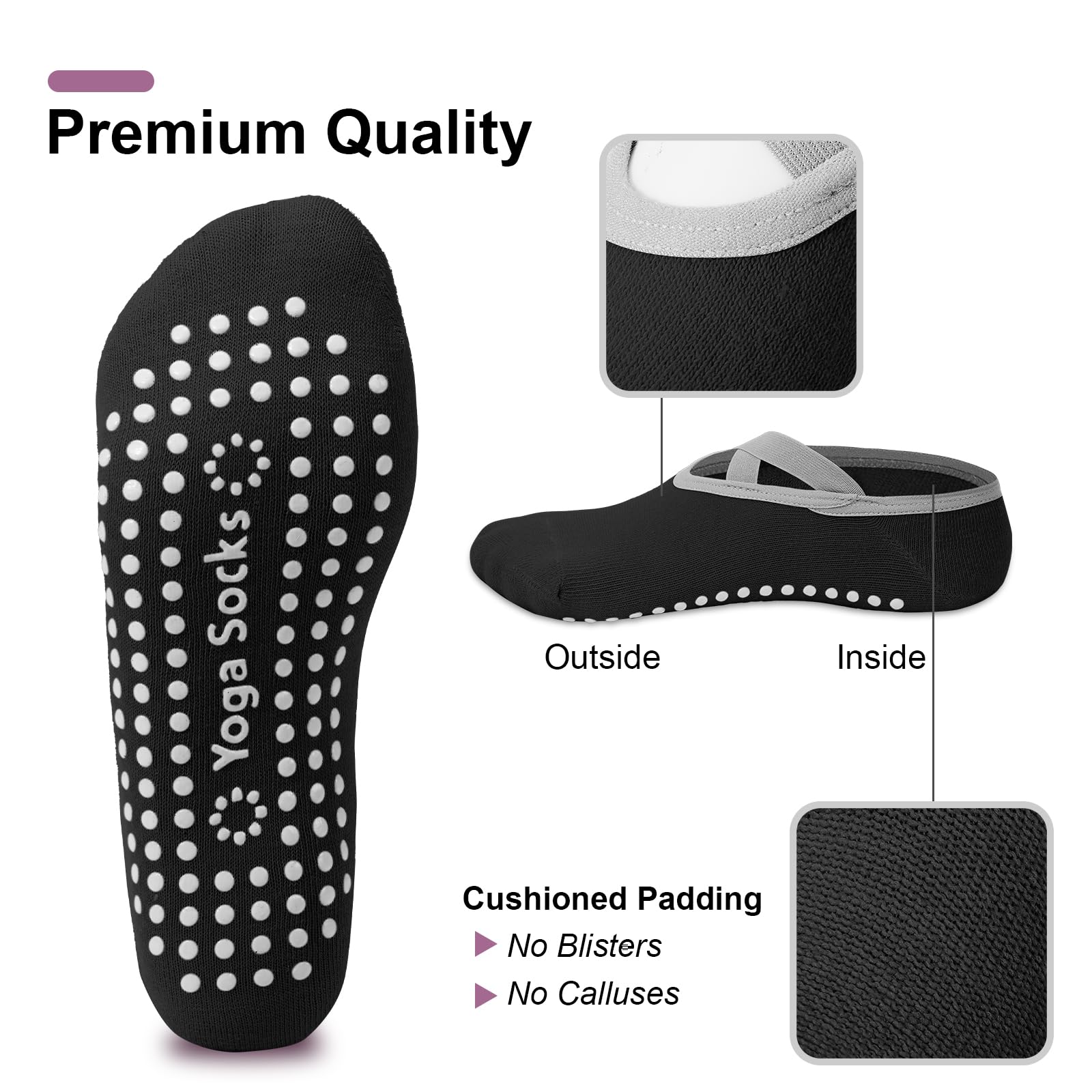 4er-Pack Pilates-Socken für Da – Pilates Yoga Kit Bewertung und Preis