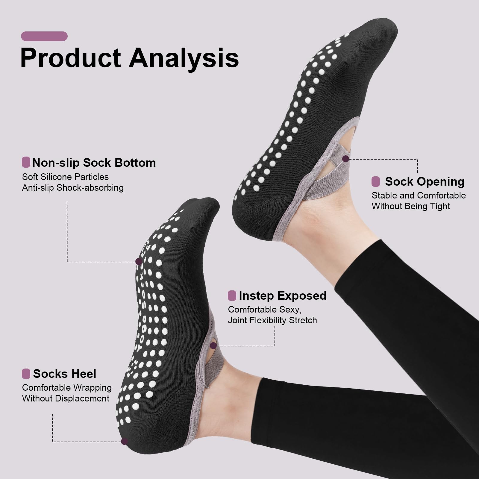 4er-Pack Pilates-Socken für Da – Pilates Yoga Kit Bewertung und Preis