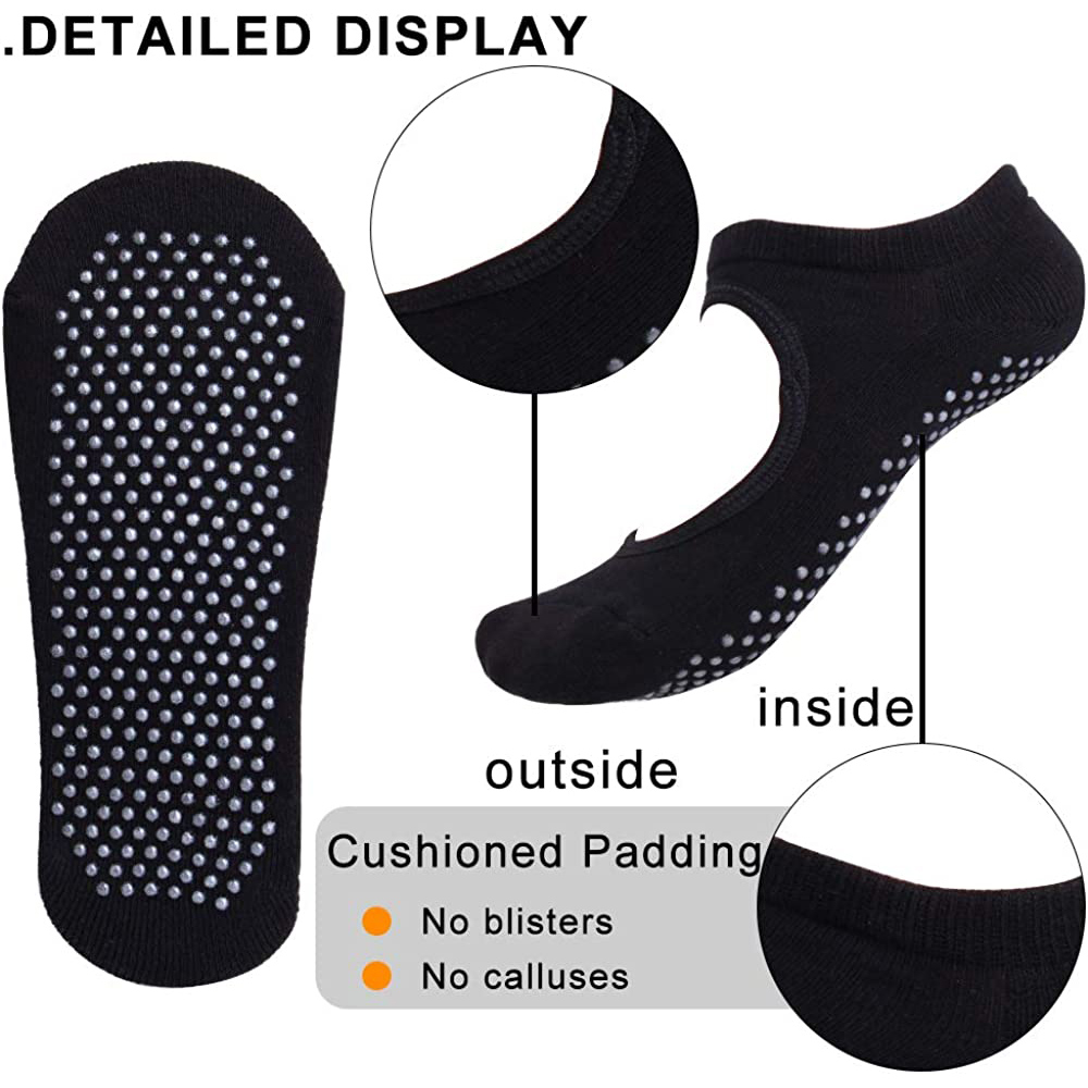 Rückenfreie, rutschfeste Fitne – Pilates Yoga Grip Socks Bewertung und Preis