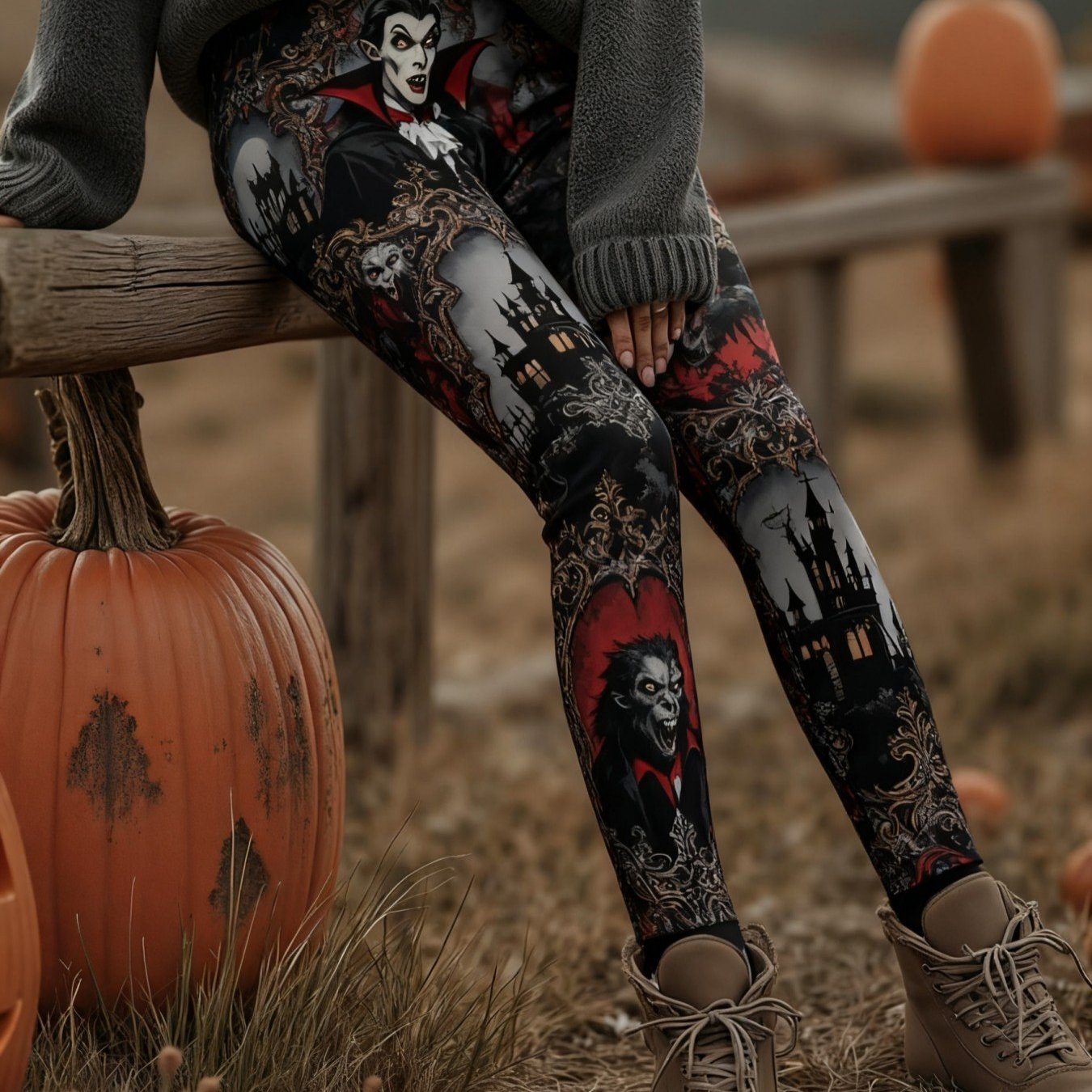 Frauen Halloween Skelett Print – Pilates Yoga Leggings Bewertung und Preis