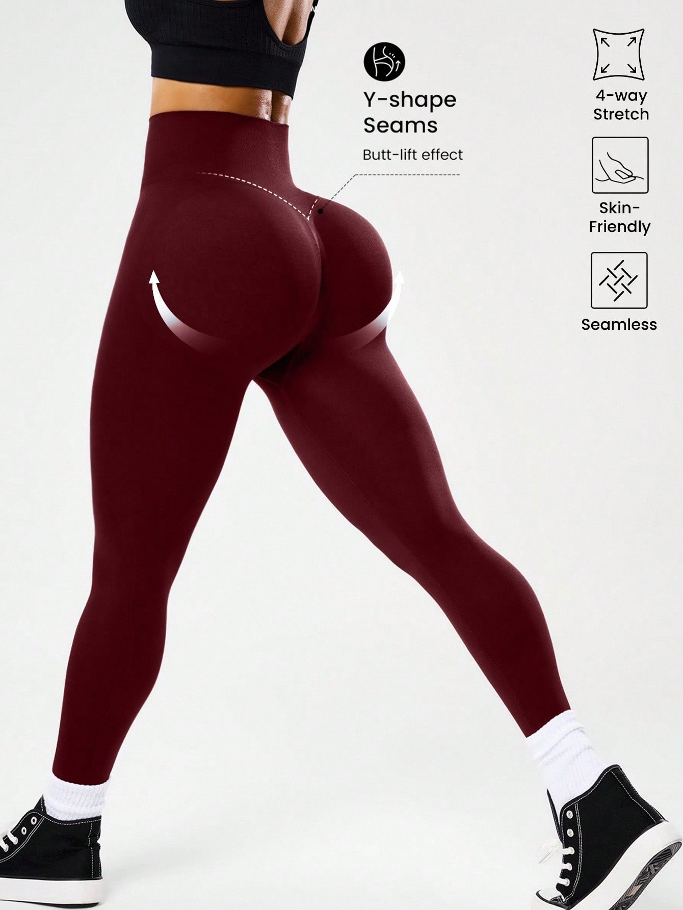Nahtlose Yoga-Leggings mit hoh – Pilates Yoga Leggings Bewertung und Preis