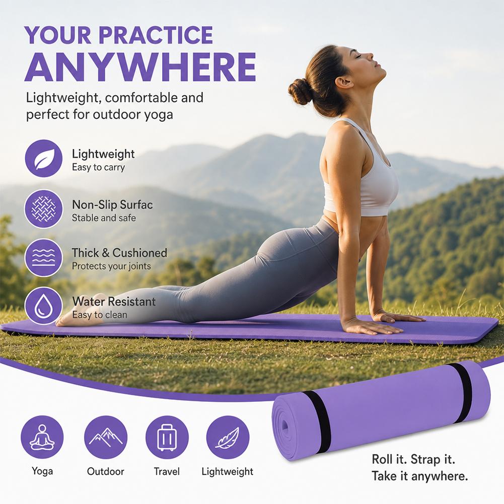 1/2 Stück dicke Yogamatte, rut – Pilates Yoga Mat Bewertung und Preis