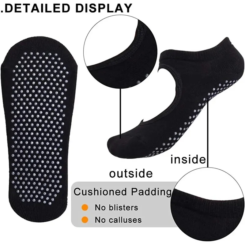 Rückenfreie, rutschfeste Fitne – Pilates Yoga Grip Socks Bewertung und Preis