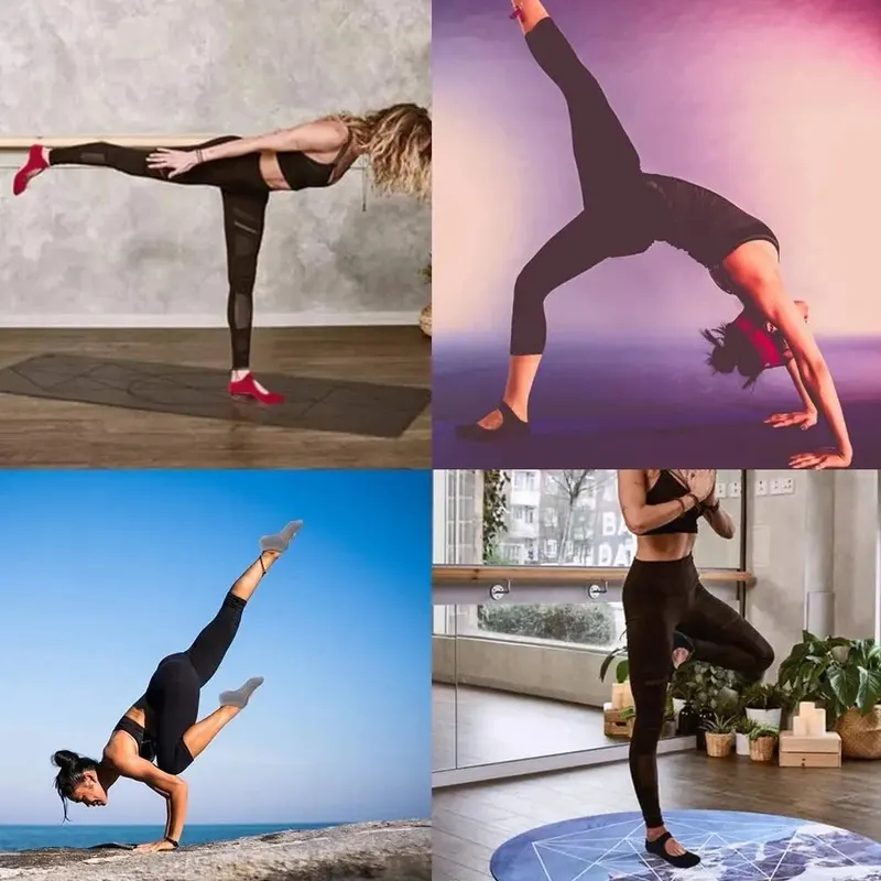 Rückenfreie, rutschfeste Fitne – Pilates Yoga Grip Socks Bewertung und Preis